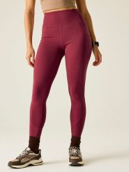 Dare 2b Legginsy sportowe "Power" w kolorze jagodowym rozmiar: 42. Czerwone legginsy damskie Dare 2b, bez wzorów, z materiału. Za 113.90 zł.