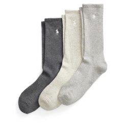 Skarpety długie Polo Ralph Lauren. Szare skarpetki męskie Polo Ralph Lauren, bez wzorów. Za 169.99 zł.