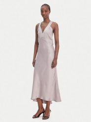 BOSS Sukienka koktajlowa C_Danden 50553582 Fioletowy Regular Fit. Fioletowe sukienki damskie Boss, bez wzorów, z syntetyku, wizytowe, bez kołnierzyka, bez ramiączek. Za 1,089.00 zł.