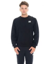 Bluza z bawełna z kaptur na trening na co dzień. Szare bluzy sportowe męskie LEONE 1947 APPAREL, bez wzorów, z bawełny, bez kołnierzyka, bez ramiączek. Za 324.17 zł.