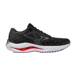 Buty do biegania damskie Mizuno Wave Inspire 19 black/ silver/ bitsweet. Czarne obuwie do biegania damskie Mizuno, mizuno wave. Za 329.99 zł.