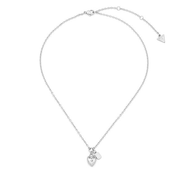 Naszyjnik Guess. Szare naszyjniki damskie Guess, srebrne. Za 299.99 zł.
