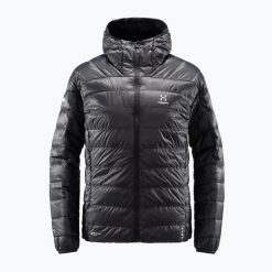 Kurtka puchowa damska Haglöfs L.I.M Down Hood. Czarne kurtki damskie Haglöfs, l, bez wzorów, z puchu, bez kaptura. Za 679.99 zł.