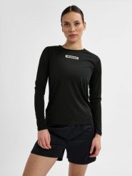 Damska koszulka z długim rękawem Hummel TE Tola. Czarne bluzki sportowe damskie HUMMEL, xs, z materiału, bez kołnierzyka, bez ramiączek. Za 121.00 zł.