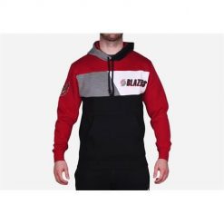 Bluza sportowa męska Mitchell & Ness Portland Trail Blazers. Czarne bluzy sportowe męskie Mitchell & Ness, bez wzorów, sportowe, bez kołnierzyka, bez ramiączek. Za 525.00 zł.