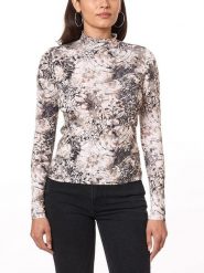 Scotch & Soda Sweter w kolorze kremowo-beżowo-granatowym rozmiar: M. Brązowe golfy damskie Scotch & Soda, m, z aplikacjami, z bawełny, bez ramiączek. Za 110.04 zł.