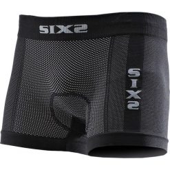 Bokserki sportowe BOX2. Czarne bokserki i panty damskie SIXS, bez wzorów, ze skóry. Za 207.50 zł.