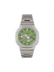 G-Shock Zegarek G-Steel GM-2110D-3AER Srebrny. Szare, analogowe zegarki męskie G-Shock, srebrne. Za 1,239.00 zł.