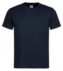 Ciemny Granatowy Bawełniany T-Shirt Męski Bez Nadruku STEDMAN Koszulka, Krótki Rękaw, Basic, U-neck. Niebieskie t-shirty męskie Stedman, l, bez wzorów, z bawełny, bez kołnierzyka. Za 45.00 zł.