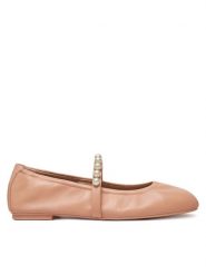 Stuart Weitzman Baleriny Goldie Ballet SF896 Beżowy. Brązowe baleriny damskie Stuart Weitzman, bez wzorów, ze skóry, bez obcasa. Za 1,669.00 zł.