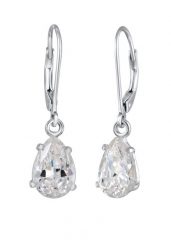 Elli Damskie kolczyki w kształcie kropli mieniące się cyrkoniami ze srebra próby 925 Sterling Silver Kolczyki 1 ct. Szare kolczyki damskie Elli, z cyrkonią, srebrne. Za 243.99 zł.