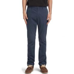 Spodnie Męskie Timberland Sargent Lake Stretch Twill Slim. Niebieskie spodnie materiałowe męskie Timberland, bez wzorów. Za 313.45 zł.