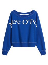 Marc O´Polo Bluza w kolorze niebiesko-białym rozmiar: M. Białe bluzy bez kaptura damskie m, z bawełny. Za 303.06 zł.