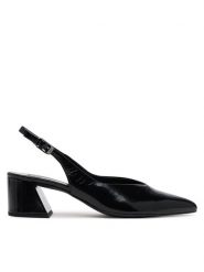 HÖGL Sandały Calla 9-104606 Czarny. Czarne sandały damskie HÖGL, bez wzorów, ze skóry, bez obcasa, na słupku. Za 499.99 zł.