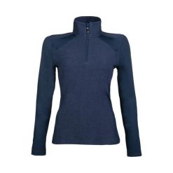 Damska koszulka jeździecka z długim rękawem HKM Duo. Zielone t-shirty damskie HKM, l, bez wzorów, z materiału, bez kołnierzyka. Za 212.00 zł.