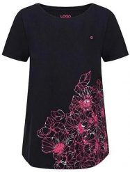 T-shirt damski Loap Abana czarny. Czarne t-shirty damskie ÀLG, s, bez wzorów, z bawełny, bez kołnierzyka. Za 140.99 zł.