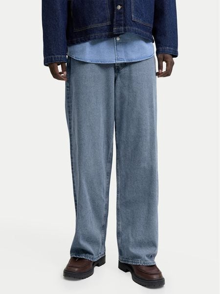 Jack & Jones Jeansy Dave Original 12290230 Niebieski Baggy Fit. Niebieskie jeansy męskie Jack & Jones. Za 79.99 zł.