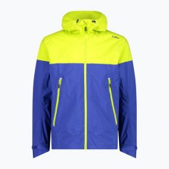 Kurtka przeciwdeszczowa męska CMP. Niebieskie kurtki męskie CMP, m, bez wzorów, sportowe, bez kaptura. Za 329.99 zł.