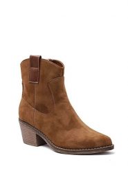 Sixth Sens Botki w kolorze jasnobrązowym rozmiar: 37. Brązowe botki damskie Sixth Sens, eleganckie, bez obcasa, na stożku, bez zapięcia. Za 100.04 zł.