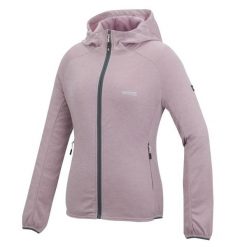 Damska bluza z kapturem i rozciągliwym zamkiem błyskawicznym Ferna Marl Midlayer. Niebieskie bluzy z kapturem damskie Regatta, m, z materiału. Za 169.99 zł.