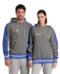 Bluza Arena Hooded Sweat Inserts z kapturem. Niebieskie bluzy sportowe damskie Arena, l, bez wzorów, z bawełny, bez ramiączek, z kapturem. Za 280.99 zł.