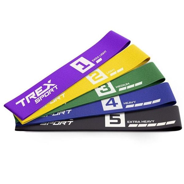 Zestaw 5 opasek oporowych Trex Sport 2,5–25 kg z torbą. Torebki klasyczne damskie TREX SPORT, bez wzorów, ze skóry, bez dodatków. Za 32.50 zł.