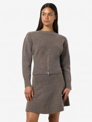 Noisy may Sweter "Loan" w kolorze brązowym rozmiar: L. Brązowe swetry klasyczne damskie Noisy may, l, ze splotem, bez kołnierzyka. Za 110.29 zł.