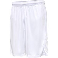 Spodenki piłkarskie męskie Hummel Core XK Poly Shorts. Białe szorty męskie HUMMEL, bez wzorów, sportowe. Za 79.00 zł.