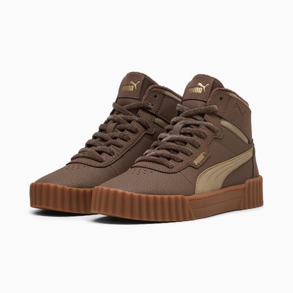 Puma Buty Carina 3.0 Mid Wtr 40264301. Brązowe buty sportowe na co dzień damskie Puma, bez wzorów, z syntetyku. Za 254.99 zł.