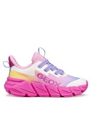 Geox Sneakersy J Flexyper Fast Girl J55N5A 02A9J C8238 S Kolorowy. Buty sportowe dziewczęce Geox, bez wzorów, z materiału, bez zapięcia. Za 269.99 zł.