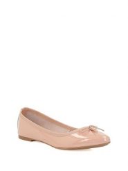 Kazar Skórzane baleriny w kolorze jasnoróżowym rozmiar: 38. Różowe baleriny damskie Kazar, bez wzorów, z lakierowanej skóry, bez obcasa. Za 130.19 zł.