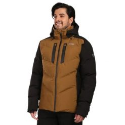 Męska kurtka narciarska Kilpi SKIMMIO-M. Brązowe kurtki narciarskie i snowboardowe damskie Kilpi, m, bez wzorów, z nylonu, bez kaptura, narciarskie. Za 938.45 zł.