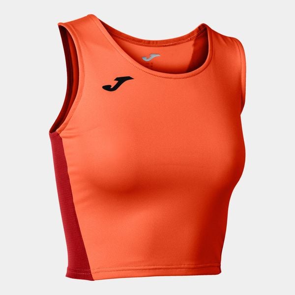 Tank top do biegania damski Joma R-Winner Crop top. Brązowe topy damskie Joma, xl, bez wzorów, bez kołnierzyka. W wyprzedaży za 71.95 zł.