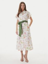 Luisa Spagnoli Sukienka koszulowa Pilea 543227 Écru Regular Fit. Sukienki damskie Luisa Spagnoli, m, bez wzorów, z bawełny, bez kołnierzyka, bez ramiączek, koszulowe. Za 2,085.99 zł.