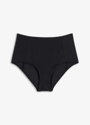 Figi bikini z wysoką talią. Zielone bikini damskie bonprix, bez wzorów. Za 37.99 zł.