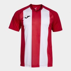 Koszulka z dekoltem w szpic Joma Inter IV. Białe t-shirty sportowe męskie Joma, bez ramiączek, do piłki nożnej. Za 112.30 zł.