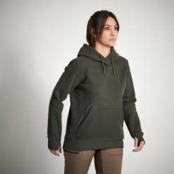 Bluza damska z kapturem. Zielone bluzy z kapturem damskie SOLOGNAC, m, z materiału. Za 169.99 zł.