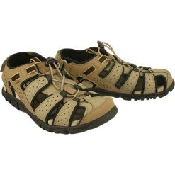 GEOX U6224B S.STRADA C5004 piasek, sandały męskie. Sandały męskie Geox, bez zapięcia. W wyprzedaży za 244.90 zł.