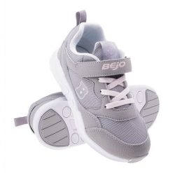 Buty Bejo Noremi 92800401247 szare. Szare buty sportowe dziewczęce bez wzorów, z gumy, bez zapięcia. Za 205.82 zł.