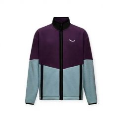 Bluza treningowa męska Salewa Fanes. Fioletowe bluzy bez kaptura męskie Salewa, na zimę, bez wzorów, klasyczne, bez kołnierzyka, bez ramiączek. Za 566.00 zł.