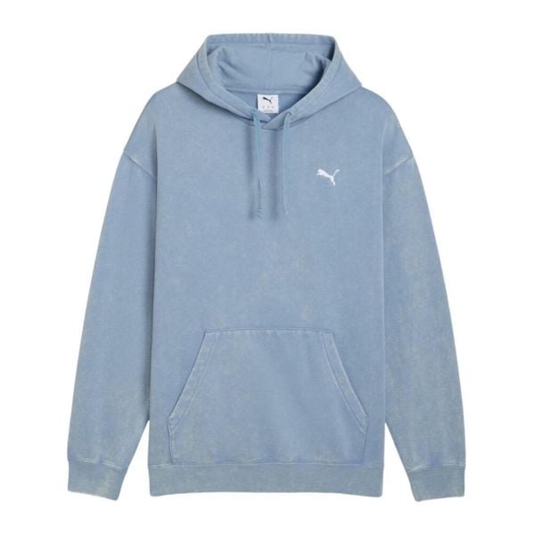 Bluza męska Puma ESS Elevated Relaxed Wash Hoodie. Niebieskie bluzy bez kaptura męskie Puma, m, z bawełny. Za 195.99 zł.