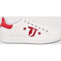 Trussardi Jeans - Buty. Białe buty sportowe na co dzień męskie TRUSSARDI JEANS, z gumy, bez zapięcia. W wyprzedaży za 269.90 zł.