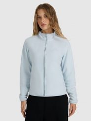 4F Kurtka polarowa w kolorze błękitnym rozmiar: S. Niebieskie kurtki damskie 4f, s, bez wzorów, z polaru, bez kaptura. Za 79.40 zł.