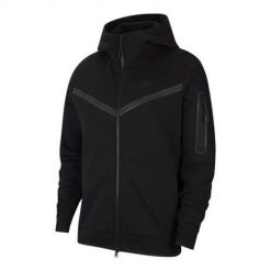 Bluza sportowa męska Nike Tech Fleece Hoodie FZ WR. Szare bluzy sportowe męskie Nike, bez wzorów, z bawełny, sportowe, bez kołnierzyka, bez ramiączek. Za 537.00 zł.