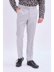 Marks & Spencer Spodnie chino w kolorze jasnoszarym rozmiar: 34. Szare spodnie materiałowe męskie Marks & Spencer, bez wzorów. Za 74.81 zł.