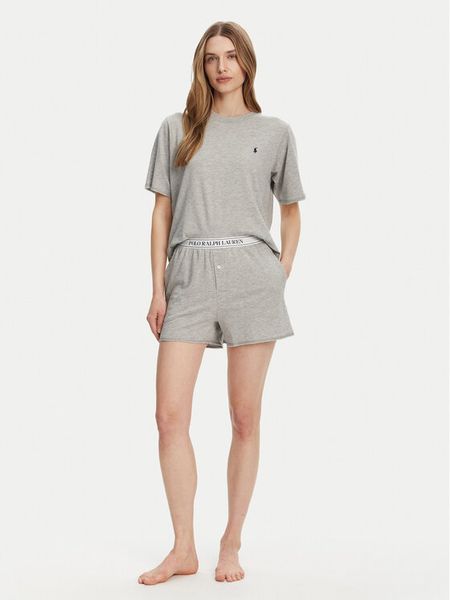 Polo Ralph Lauren Piżama 4P8025 Szary Regular Fit. Szare piżamy damskie Polo Ralph Lauren, s, bez wzorów, z bawełny, bez ramiączek. Za 739.99 zł.