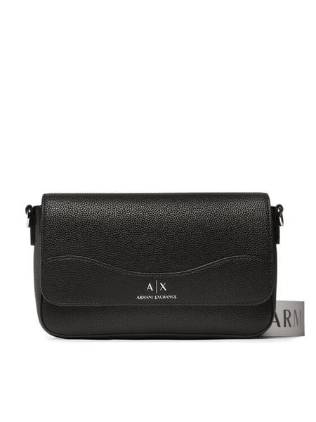 Armani Exchange Torebka 942912 CC783 0002 Czarny. Czarne listonoszki damskie Armani Exchange, bez wzorów, ze skóry, bez dodatków. Za 449.99 zł.