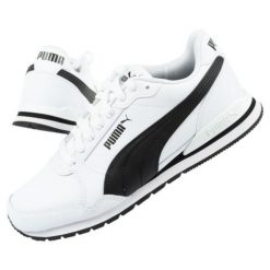 Buty sportowe Puma St Runner v3 384855 09 białe. Białe buty sportowe na co dzień męskie ze skóry ekologicznej, bez zapięcia, trekkingowe. Za 527.12 zł.