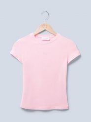 LeGer Koszulka w kolorze jasnoróżowym rozmiar: 38. Różowe bluzki damskie LeGer, bez wzorów, bez kołnierzyka, bez ramiączek. Za 104.89 zł.