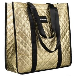 Pikowana torba damska na zakupy - Rovicky. Shopper bag damskie ROVICKY, bez wzorów, z materiału, pikowane, bez dodatków. Za 59.00 zł.